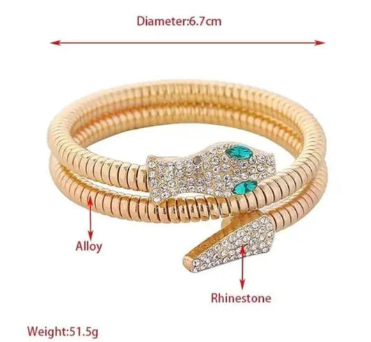 Adjustable Serpent Wrap Bracelet