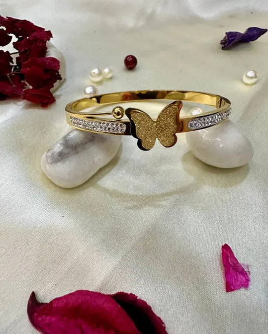 Elegant Butterfly Gold Plated Bracelet