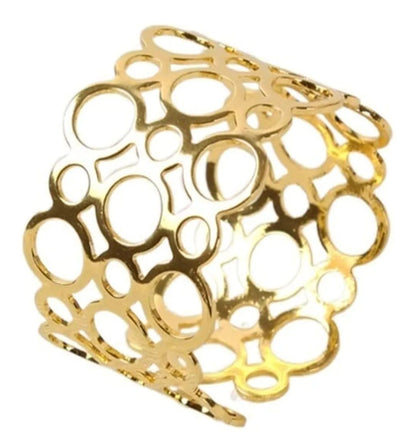 Shining Diva Fashion Gold Plated Stylish Cuff Bracelet
