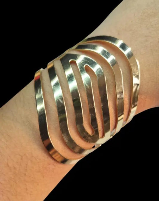 Stunning Diva Fashion Gold Plated Stylish Cuff Bracelet