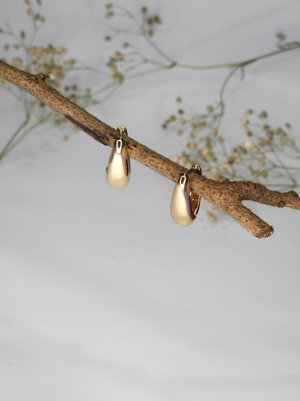 Classic Gold Chunky Hoop Earrings