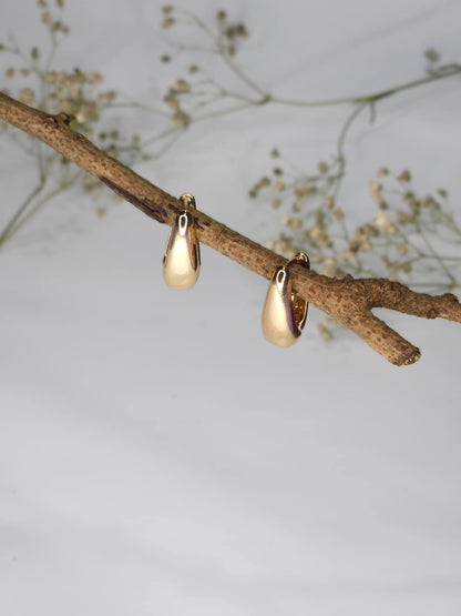Classic Gold Chunky Hoop Earrings