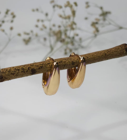 Classic Gold Chunky Hoop Earrings