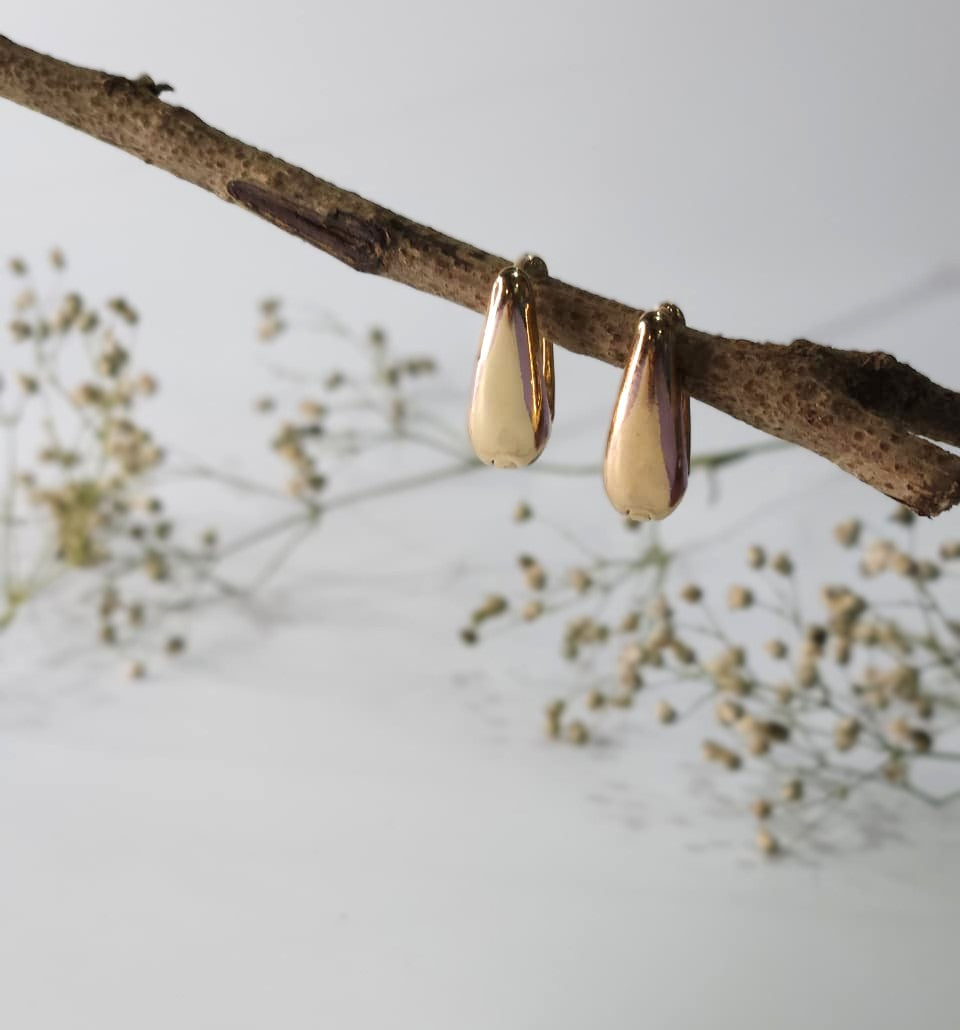 Classic Gold Chunky Hoop Earrings