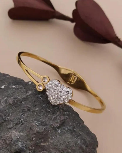 Radiant Heart Gold Plated Bracelet