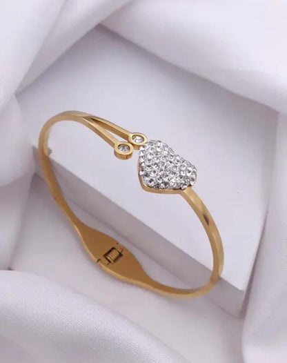 Radiant Heart Gold Plated Bracelet