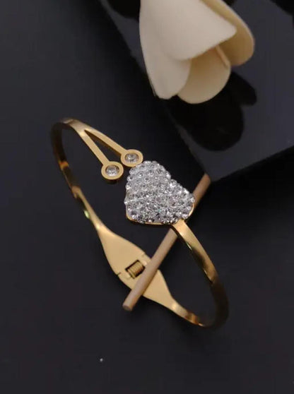 Radiant Heart Gold Plated Bracelet