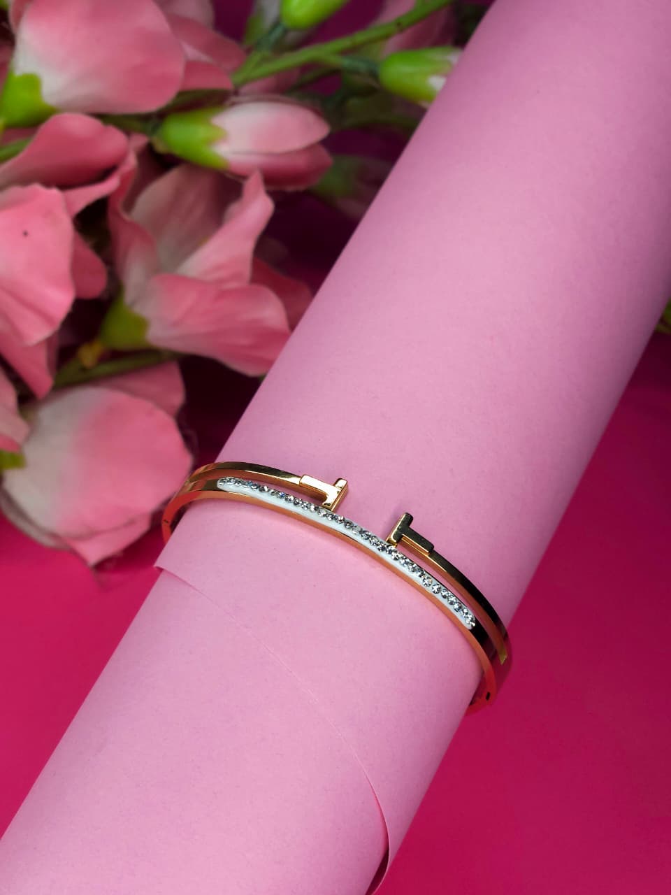 Gold Plated Multi Stone Bracelet