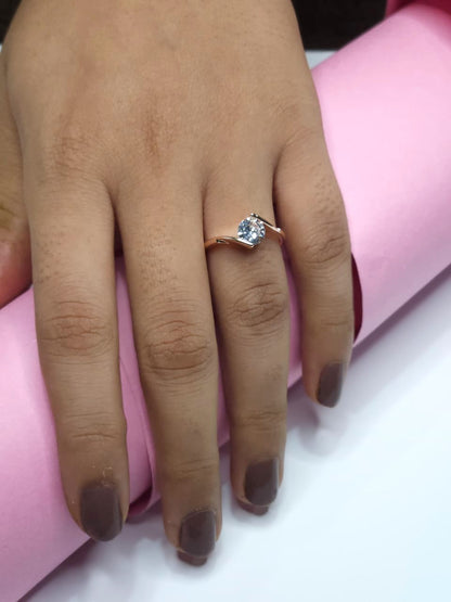 Modern Solitaire Adjustable Ring